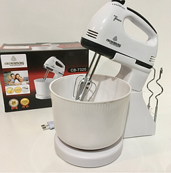 Ручний міксер з чашею 2 л Crownberg CB-7320 300 Ватів