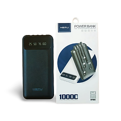 Power bank HEPU HP965 10000 mAh  ⁇  Повербанк із набором зарядних кабелів  ⁇  Портативна зарядка для телефона