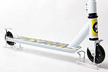 Трюковий самокат Scale Sports Tornado (USA) Білий + LED-ліхтарик, фото 4
