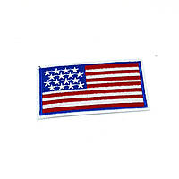 Нашивка вышитая " Флаг Америки" 9 см х 5 см