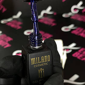 Гель лак MILANO 8 мл темно-синій із блискітками