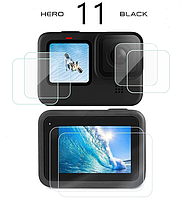 Защитные стекла для GoPro Hero 11 Black. Защитное стекло для Го Про 11 / GoPro Hero 11 Black