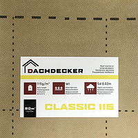 Мембрана супердиффузионная CLASSIC 115 (1,6 х 50 м) Dachdecker