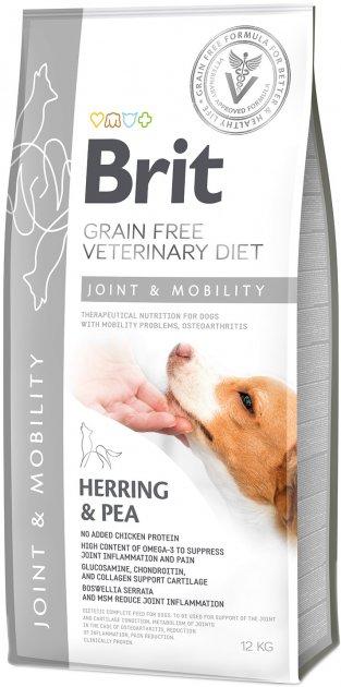 Brit Veterinary Diet Dog Grain Free Joint & Mobility беззернова дієта при захворюваннях суглобів та порушення рухливості-12кг