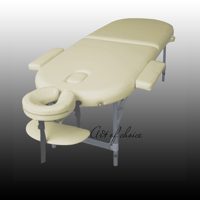 Двосекційний алюмінієвий масажний стіл TES