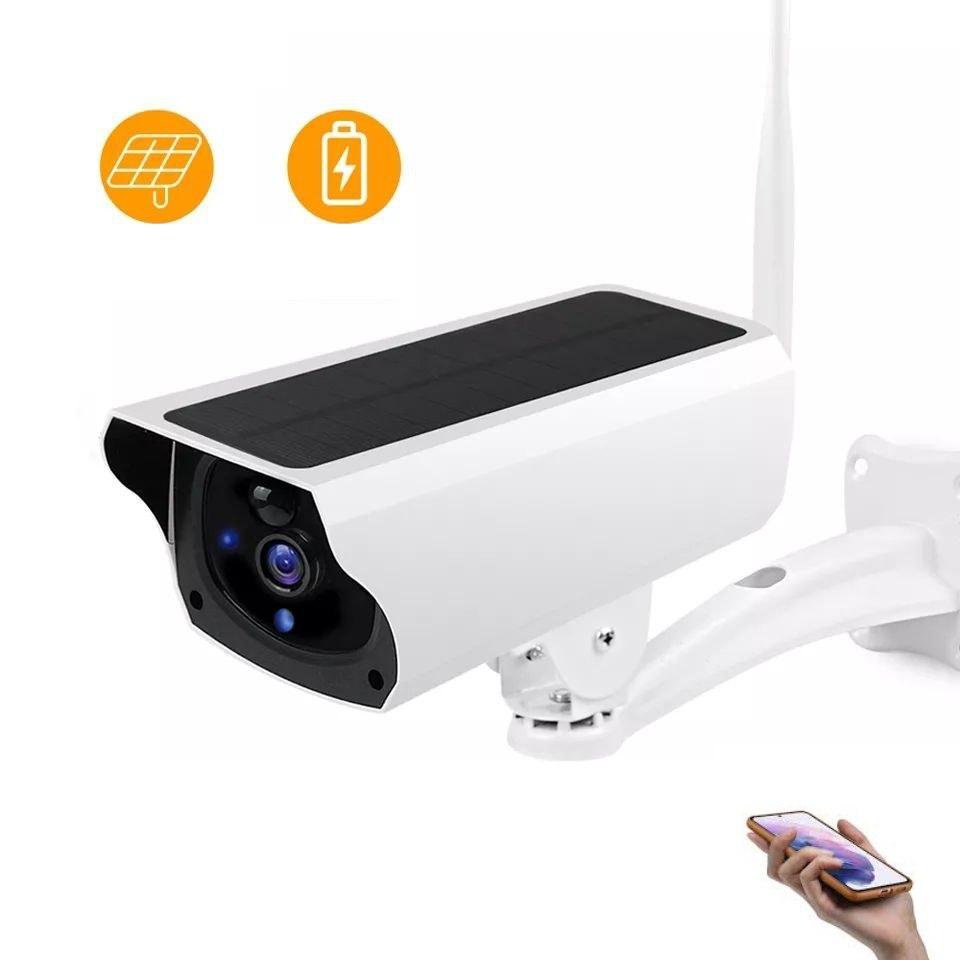 Сонячна WiFi IP камера Larmtek DH70S-1080P-WH-WiFi solar 2Mp з динаміком та мікрофоном. i-cam+