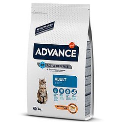 Сухой корм для котов Advance (Эдванс) Cat Adult з куркою і рисом 3 кг