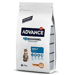 Сухой корм для котов Advance (Эдванс) Cat Adult з куркою і рисом 1.5 кг