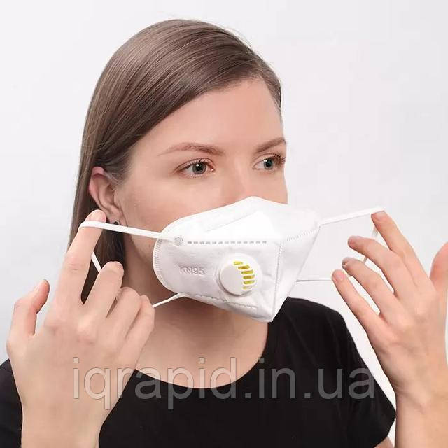 Защитная Маска ФФП2 Респиратор C Клапаном KN95 / N95 Маска с Клапаном ...