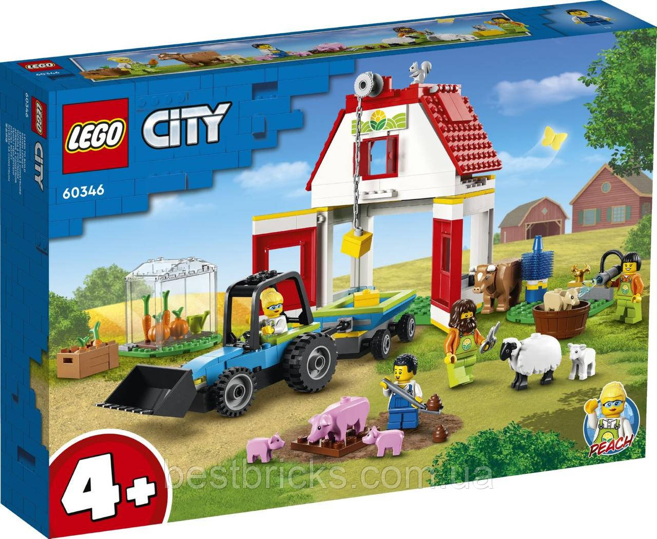 Lego City Тварини на фермі та в хлеву 60346