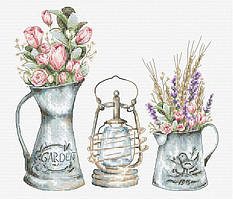 Набір для вишивки хрестиком B7005 Luca-S Ліхтар 38x7.63см (Aida 16 "Zweigart")