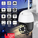 Вулична поворотна IP WiFi FHD камера Wonsdar XM02-8MP. iCSee, фото 3