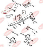 Втулка амортизатора задньої підвіски BC0614, фото 2