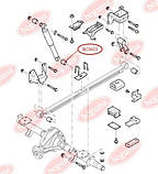 Втулка заднього амортизатора нижня BC0623, фото 2