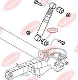 Сайлентблок амортизатора заднього, нижній BC0909, фото 2