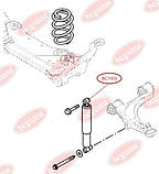 Втулка переднього амортизатора, верхня BC1003, фото 2