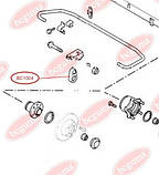 Тяга заднього стабілізатора BC1004, фото 2