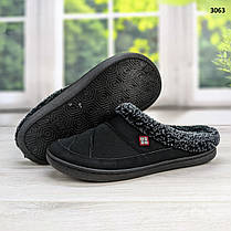 Тапочки чоловічі домашні чуні Dago Style чорні 3063, фото 4