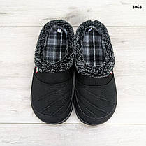 Тапочки чоловічі домашні чуні Dago Style чорні 3063, фото 3
