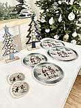 Серветка сервірувальна, гобеленова, Новорічна Ø10 см., фото 6