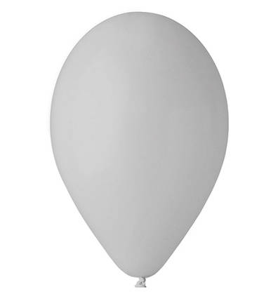 Повітряні кульки 10 шт, Італія - 30 см, колір - сірий (пастель), фото 2