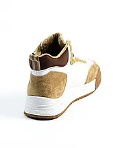 Черевики на платформі V.I.konty 3156 40 Молочно-коричневі шкіра/замша 36, фото 4