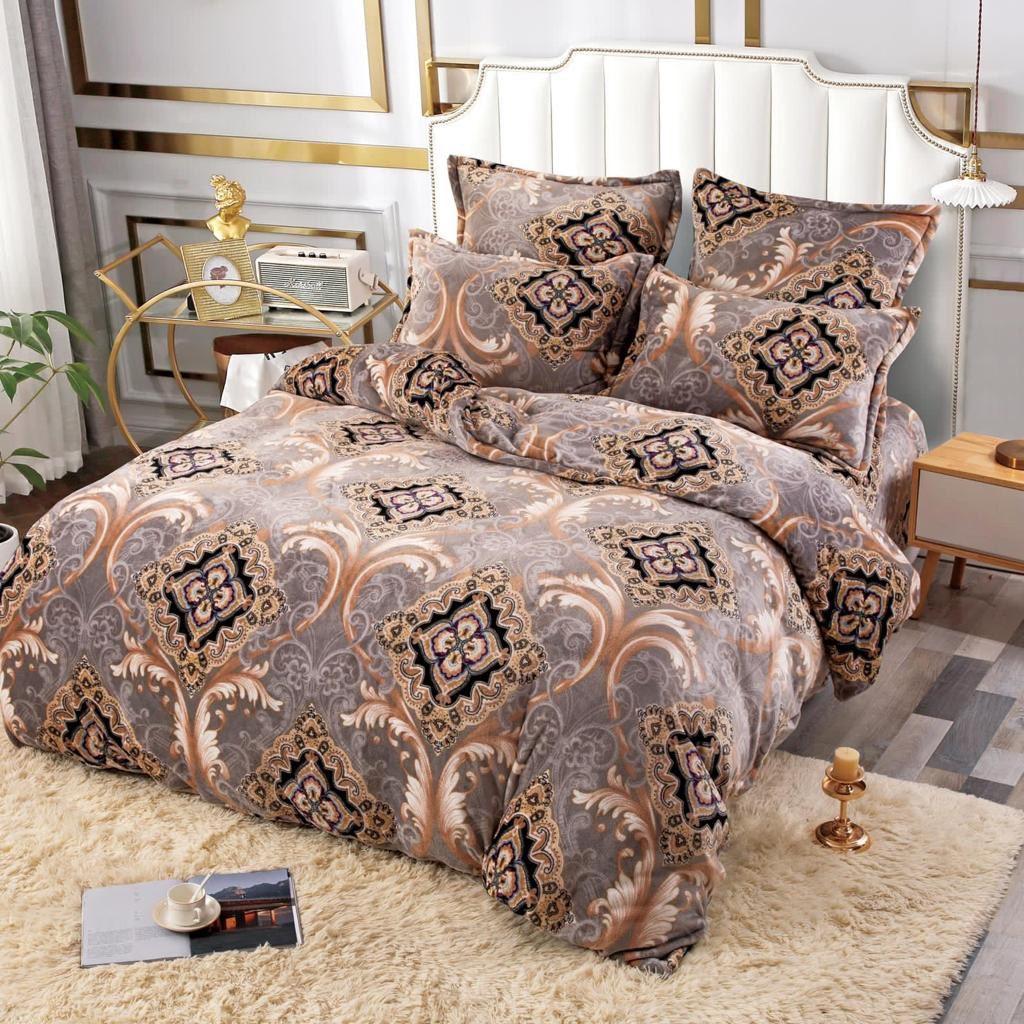 Велюрова постільна білизна Євро розмір з 4 наволочками