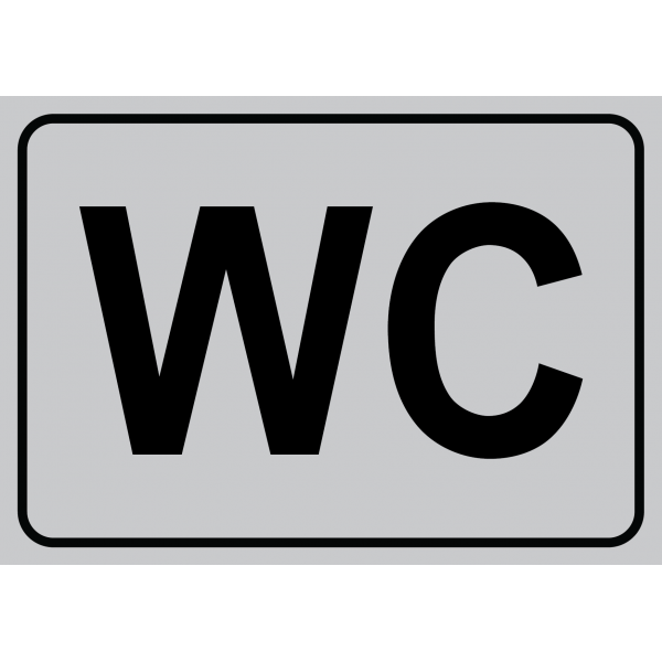 Наклейка А6 (148*105 мм) Туалетна кімната WC (0588)
