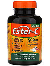 Вітамін С нейтральний Ester-C з біофлавоноїдами 500 мг 225 таб American Health США