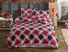 Постільна Білизна З Фланелі Сімейна Belizza "HOLIDAY" червоного кольору