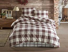 Постільна Білизна З Фланелі Сімейна Belizza "ALIENTO" кофейного кольору
