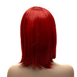 Перука каре BOB колір N1 темно-червоний, для сцени, танців, вечірок і розваг. Термоволосся, фото 5