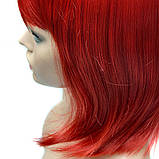 Перука каре BOB колір N1 темно-червоний, для сцени, танців, вечірок і розваг. Термоволосся, фото 7