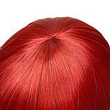 Перука каре BOB колір N1 темно-червоний, для сцени, танців, вечірок і розваг. Термоволосся, фото 8