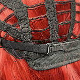 Перука каре BOB колір N1 темно-червоний, для сцени, танців, вечірок і розваг. Термоволосся, фото 10