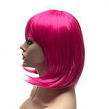 Перука каре BOB колір N4 малиновий, для сцени, танців, вечірок і розваг. Термоволосся, фото 5