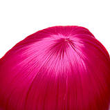 Перука каре BOB колір N4 малиновий, для сцени, танців, вечірок і розваг. Термоволосся, фото 7