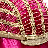 Перука каре BOB колір N4 малиновий, для сцени, танців, вечірок і розваг. Термоволосся, фото 9