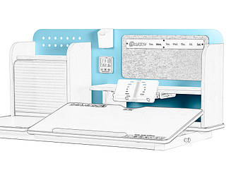 Стенка полка цветная к столу BD-630 Multiclor G/BL (арт. Цвет. стенка к BD-630 BL)