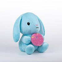 Мягкая игрушка KidsQo зайчик Хрумтик 22см голубой (KD723)