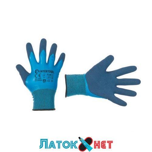 Рукавичка трикотажна синтетична з повним нітриловим покриттям 10 SP-0111 Intertool