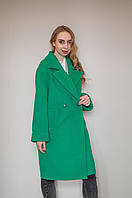Пальто демисезонное Elvi Д 006 зеленое