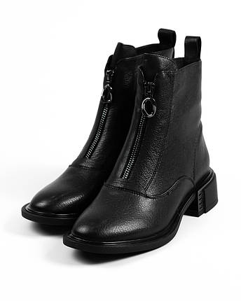 Черевики зі змійкою Geronea 157603 38 Чорна шкіра 36, фото 1