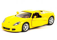 Машинка Porsche Carrera GT Kinsmart KT5081W инерционная, 1:36 (Желтый), World-of-Toys
