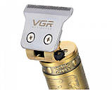 Машинка для стриження бездротова VGR V-085 7897, золотиста, фото 6