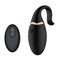 Віброяйце акумуляторне Wo-sex SP з пультом ДУ, 10 режимів вібрації. Чорне