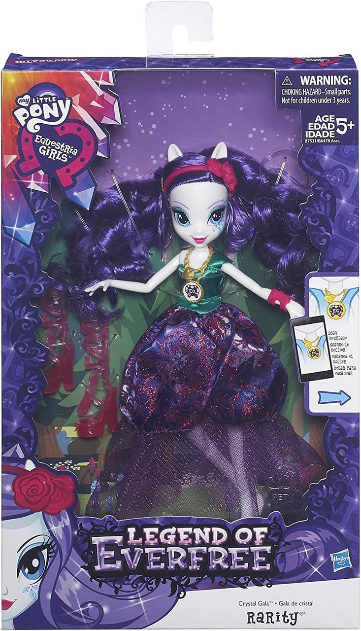 Лялька My Little Pony Рариті Легенди вічнозеленого лісу Crystal Gala Equestria Girls Rarity B7531 оригінал