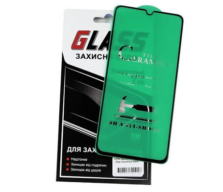 Захисна плівка для Samsung A70/A70s A705/A707 Full Glue Ceramics (чорна), фото 2