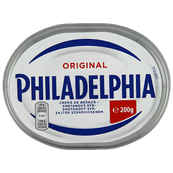 Крем-сир оригінальна Філадельфія Philadelphia original 200g 20шт/ящ (Код: 00-00012757)