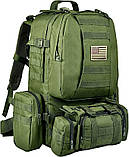 Військовий тактичний рюкзак Molle Army Assault QT >QY з USA. Тактичний, Камуфляжний 3 дні. 45 літрів., фото 2